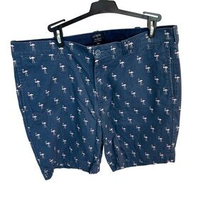 J. Crew Men's Navy Flamingo Pattern Shorts